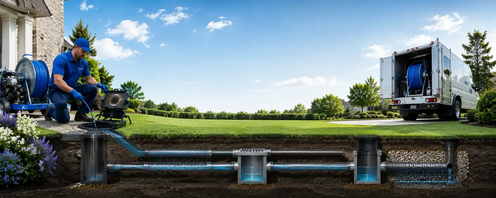 Outdoor drain cleaning information for Old Washington, OH